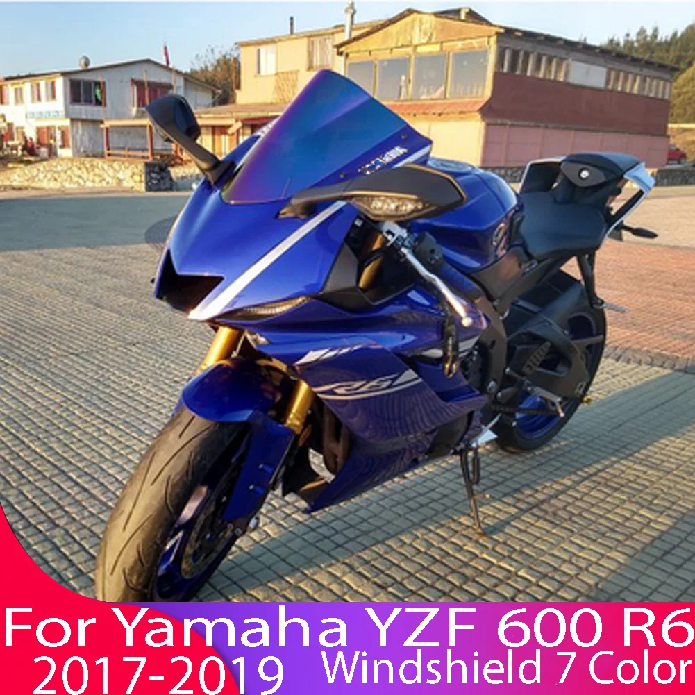 

17-19 Cafe Racer Motorcycle Accessories Windshield Windscree Wind Deflector For Yamaha YZF 600 R6/YZF-R6/YZFR6 2017 2018 2019