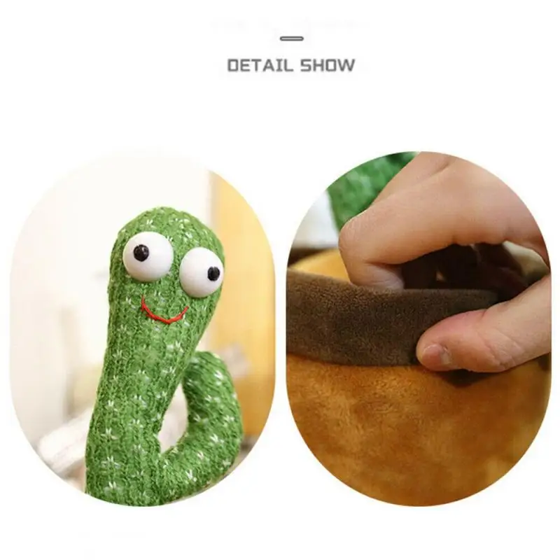 

1 Pcs Plush Cute Dancing Cactus Electronic Shake Dancing Toy With The Song Dancing Cactus Toy Education Toy For Children