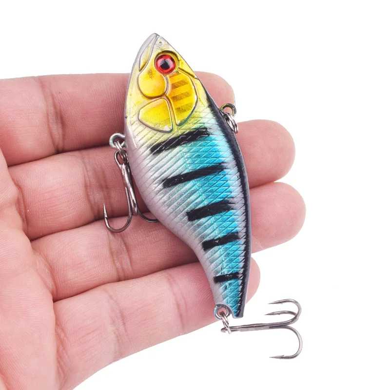 1Pcs Jerkbait Sinking VIB Fishing Lures 7.2cm 18g Laser Plastic Vibration Fishing Bait For Pike Bass Musky Wobbler Pesca Tackle