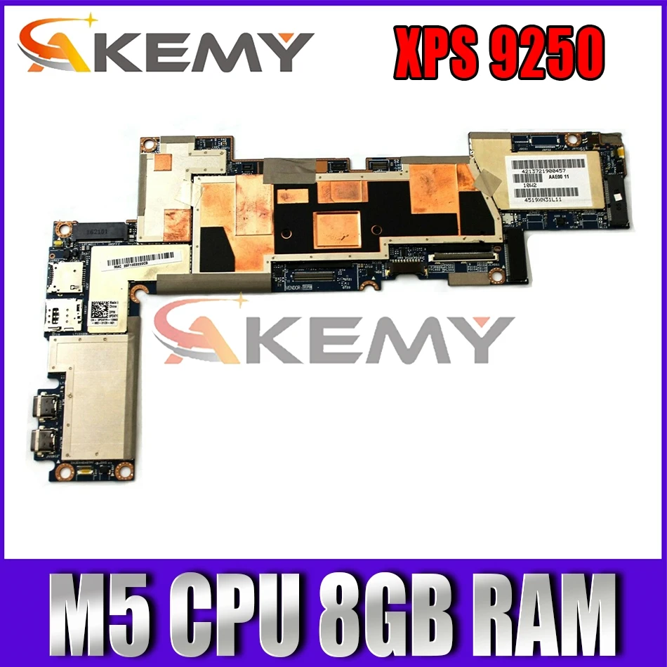 

Akemy Brand NEW M5 8GB FOR Dell Latitude 7275 XPS 9250 Laptop Motherboard LA-C321P CN-0HXN8N HXN8N Mainboard 100% tested