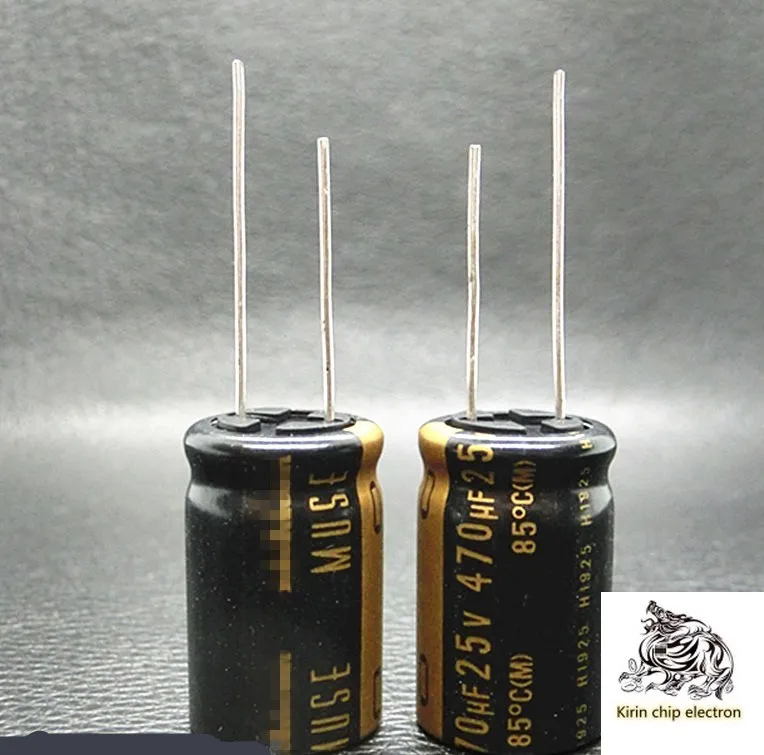 50 шт./лот Muse KZ 470 мкФ 25V аудио Частотный электролитический конденсатор 16x25 мм