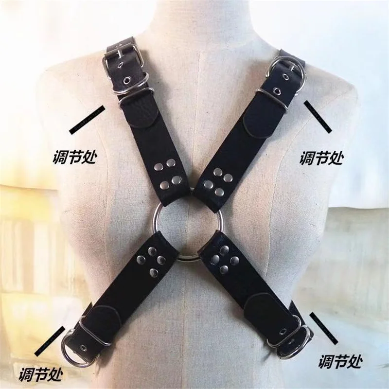 

European and American cross-border punk Punk wide bondage rivet men's business belt domineering casual jewelry wild trend strap