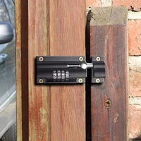 cohe door bolt lock sliding combination code resettable for gate shed garage cabinet safety white black for vertical horizontal
