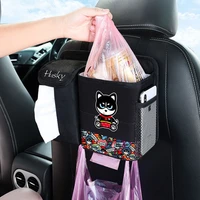 multi purpose car interior stowing tidying portable trash can drink draw paper phone organizer case water proof sundries storage