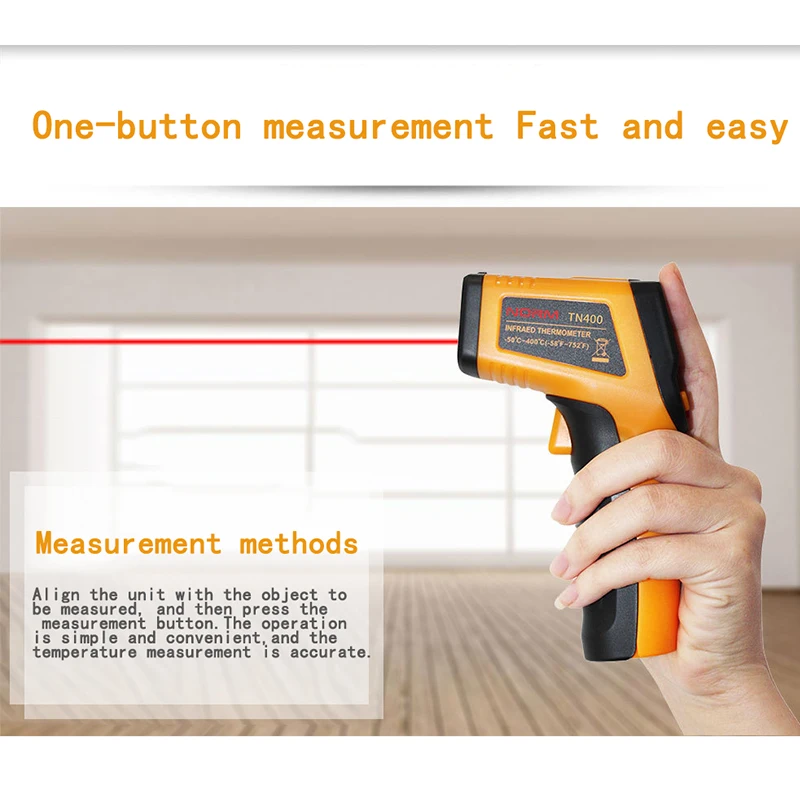 Urijk Handheld Non-contact Thermometer Pyrometer Digital Infrared Meter with 50 C or 600 (-58 F to 1122 F) Temperature | Инструменты