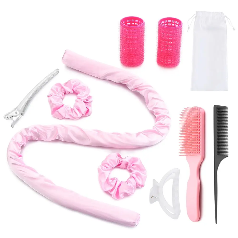 Soft Foam for Women Gril's Makeup Curling Rods ​ No Heat with Hair Clips Roller Heatless Rod Headband | Красота и здоровье