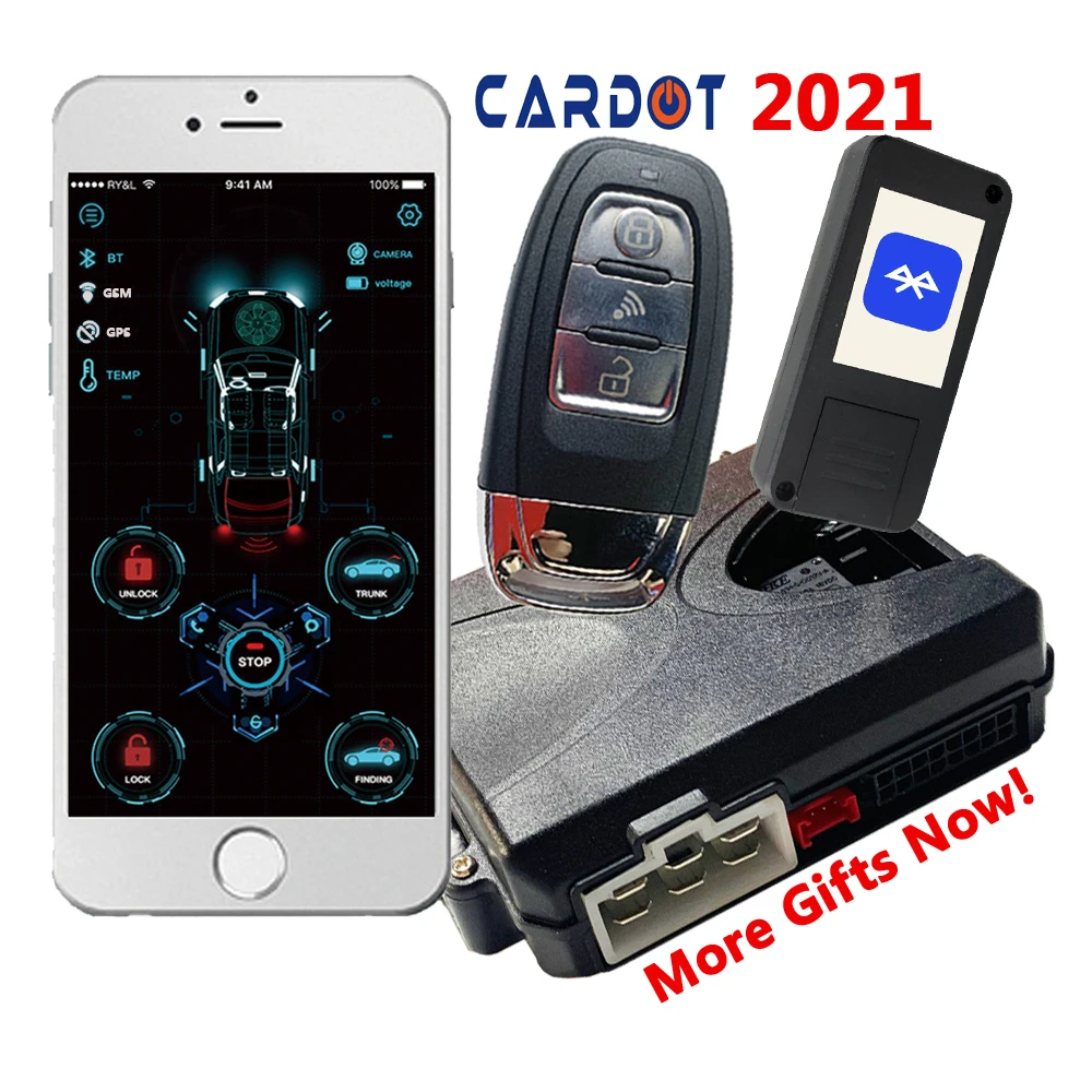 Пассивный бесключевой запуск двигателя Cardot Pke остановка дистанционный стартер