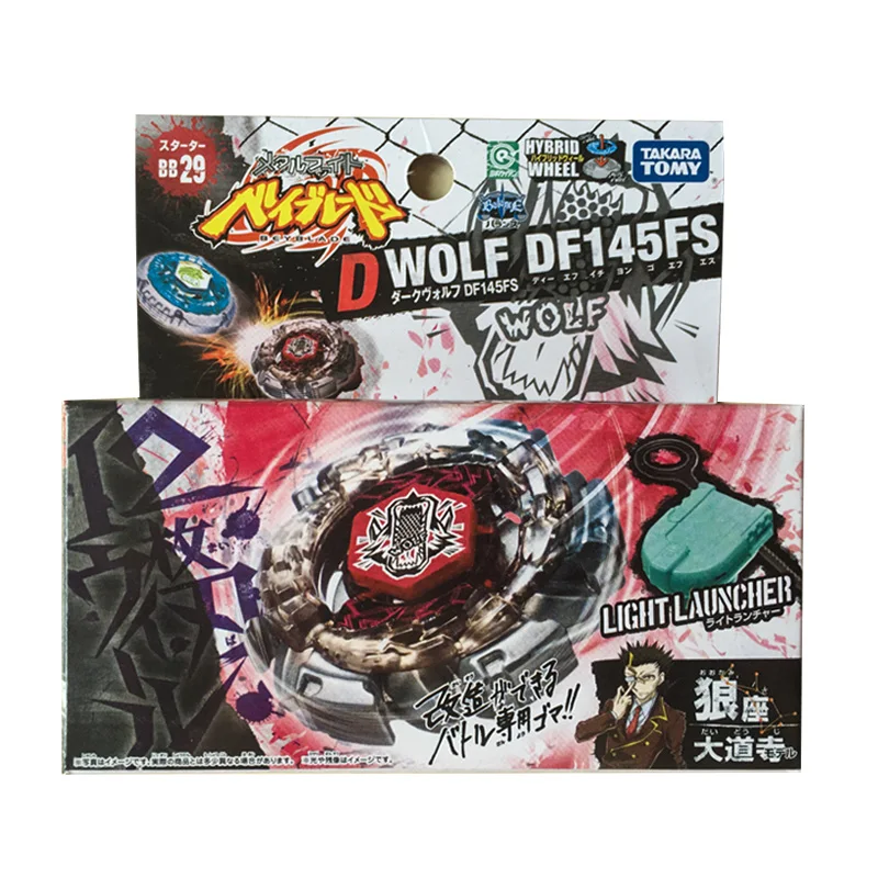 Takara Tomy Beyblade Metal Fusion Burst Turbo японская версия спиннинговые игрушки BB29 Dark Wolf DF145FS