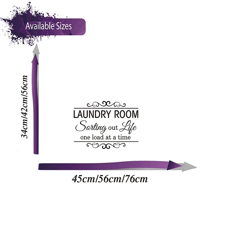 Прачечная сортировка жизни стикер на стену ванная комната прачечная семья
