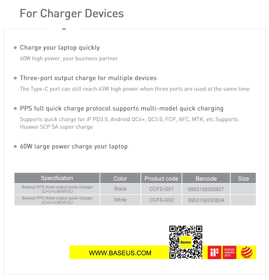 Baseus 3 порта USB PD зарядное устройство 60 Вт для iPhone 11 Pro Xs Max XR быстрое зарядное устройство для телефона Quick Charge 4,0 3,0 FCP SCP для Xiaomi huawei