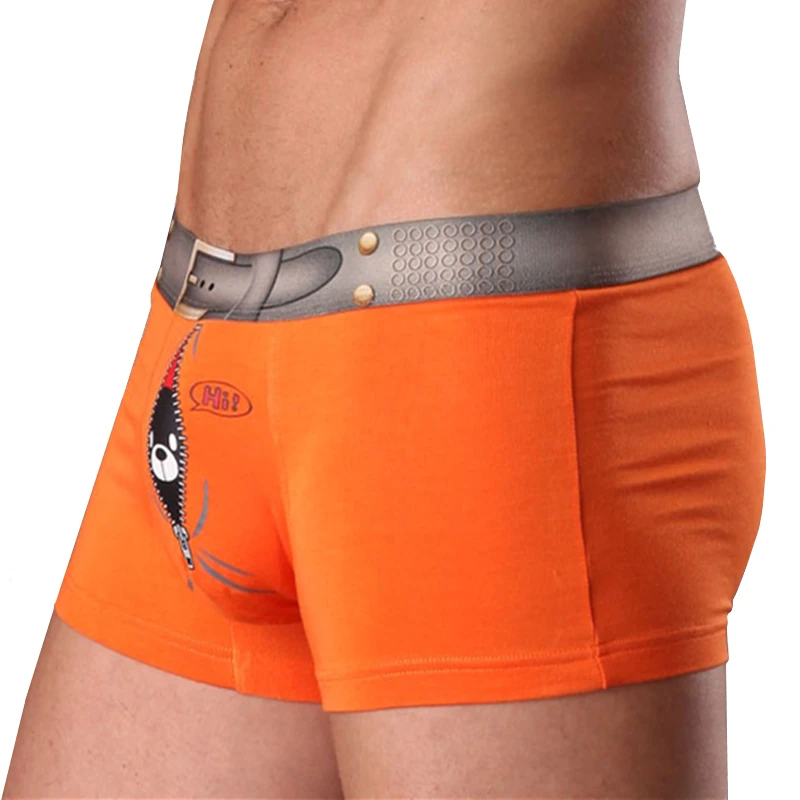 Мужское нижнее белье трусы из модала мужское сексуальное Мультяшные забавные