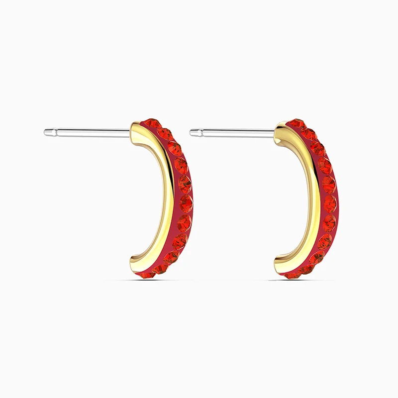 

2020 Fashion SWA New THE ELEMENTS Pierced Earrings Magnificent Red Fire Sign Decorative Earrings Female Fashion Jewelry Gifts