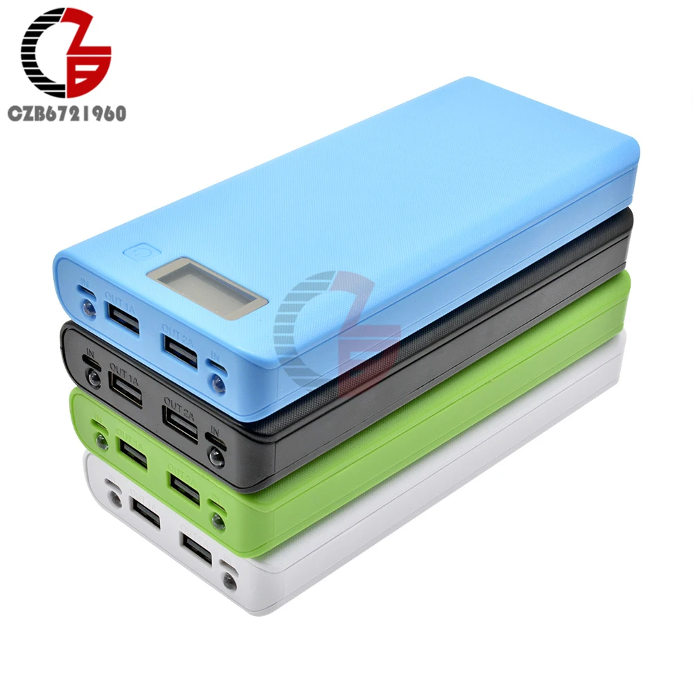 Корпус внешнего аккумулятора 5 В 2 разъема USB 8*18650 корпус для бокс хранения сделай
