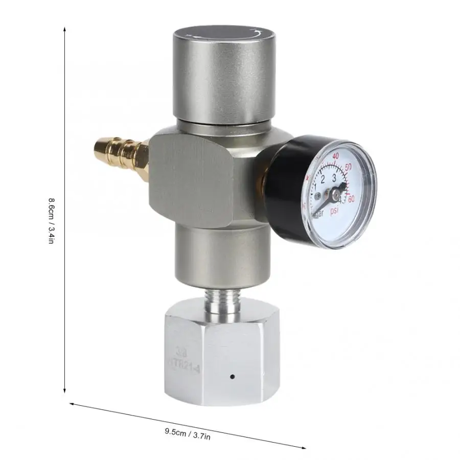 2 в 1 Сода СО2 мини Регулятор газа CO2 зарядное устройство TR21 * 4 0 60 PSI Keg для