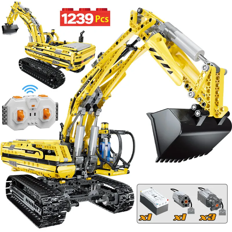 

Строительные блоки New Moc, техническая модель, городская техника, Радиоуправляемый автомобиль, сборные блоки, игрушки для детей, мальчиков