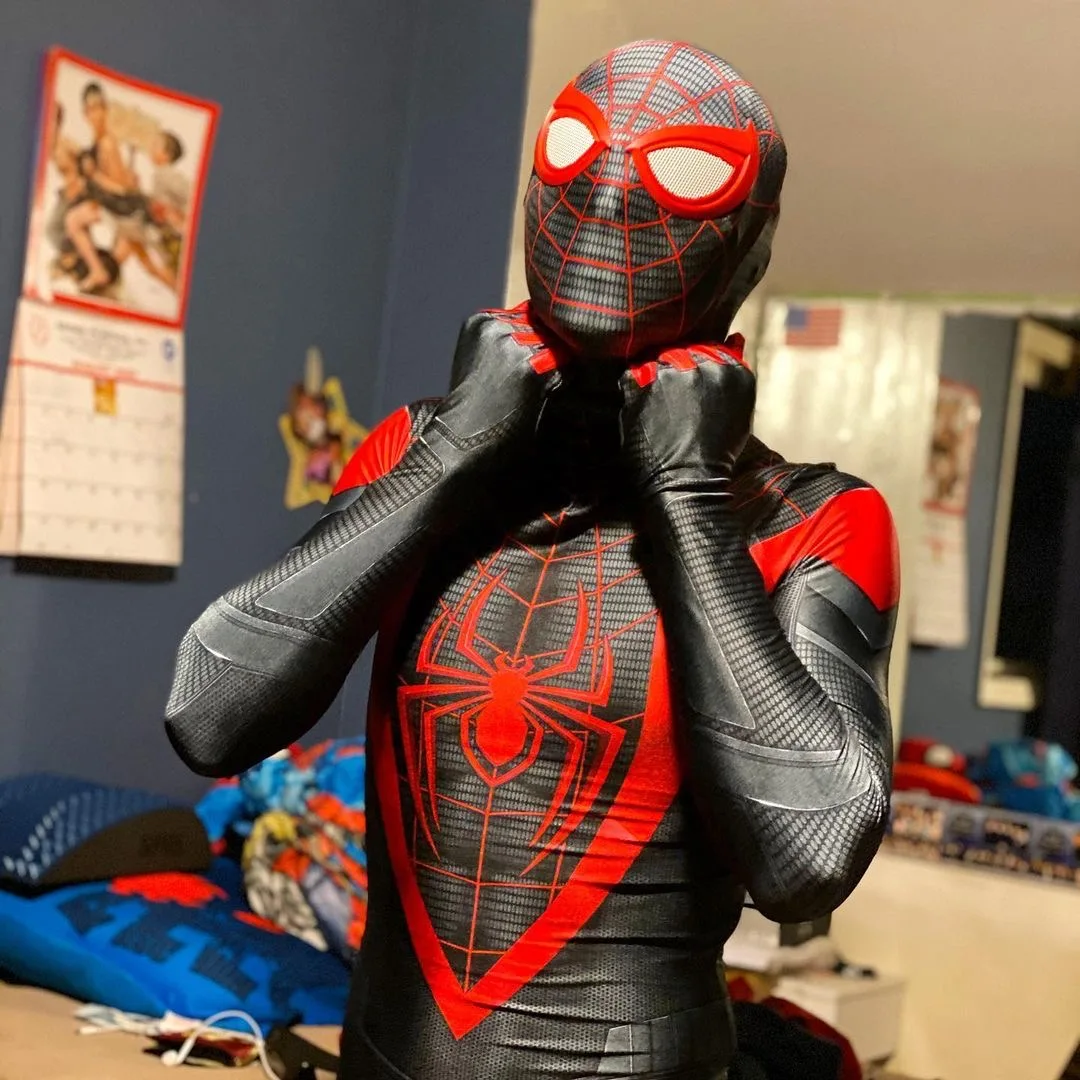 Косплей-костюм PS5 бессонница майль Моралес костюмы зентай костюм на Хэллоуин