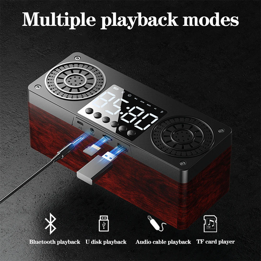 Bluetooth Колонка портативная уличная с поддержкой FM радио USB AUX TF|Портативные