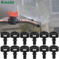 50pcs 360 degree barbed male thread refraction micro nozzles garden agriculture irrigation refractive sprinkles atomized sprayer