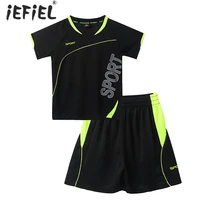 summer student football uniform breathable tracksuit kid sport jerseys kids boy team basketball jersey suits soccer clothes sets