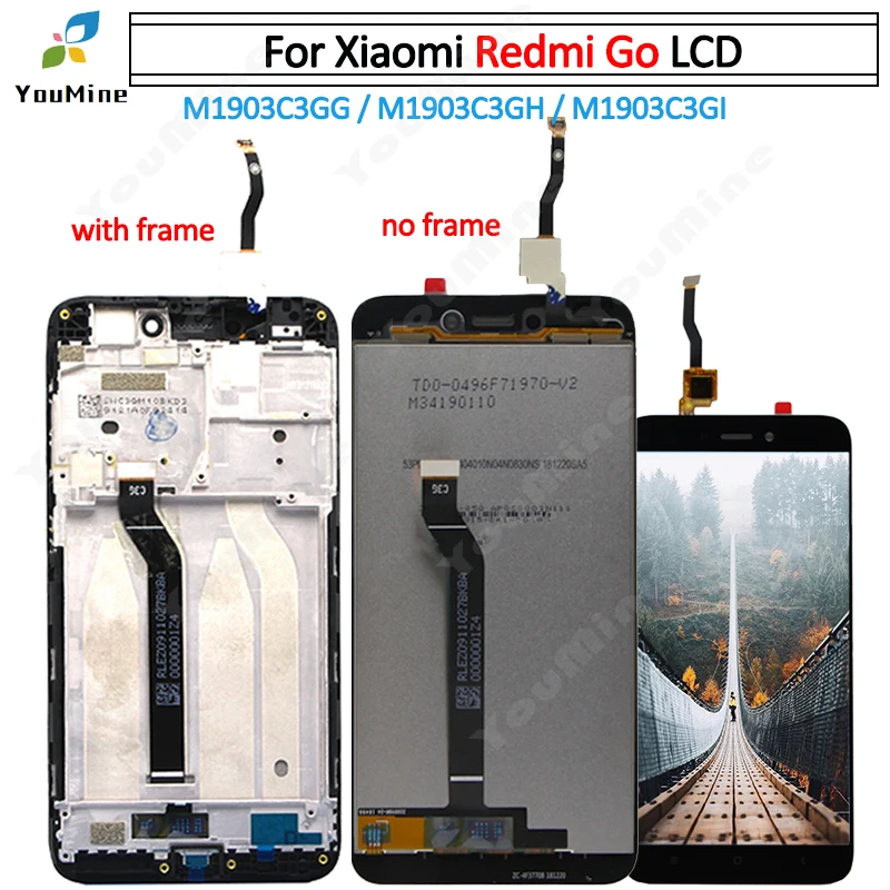 ЖК дисплей 5 0 дюйма для Xiaomi Redmi Go с сенсорным дигитайзером в сборе экран REDMI GO M1903C3GG