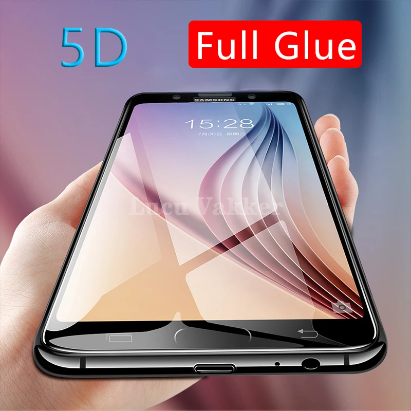 5d full glue tempered glass for samsung a3 a5 a7 j3 j5 j7  protective glas screen protector phone safety tremp on the galaxy