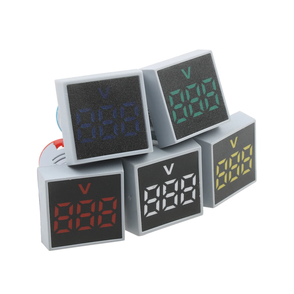 10 шт. 22 мм Мини цифровой Дисплей вольтметр Напряжение метр тестер Мощность