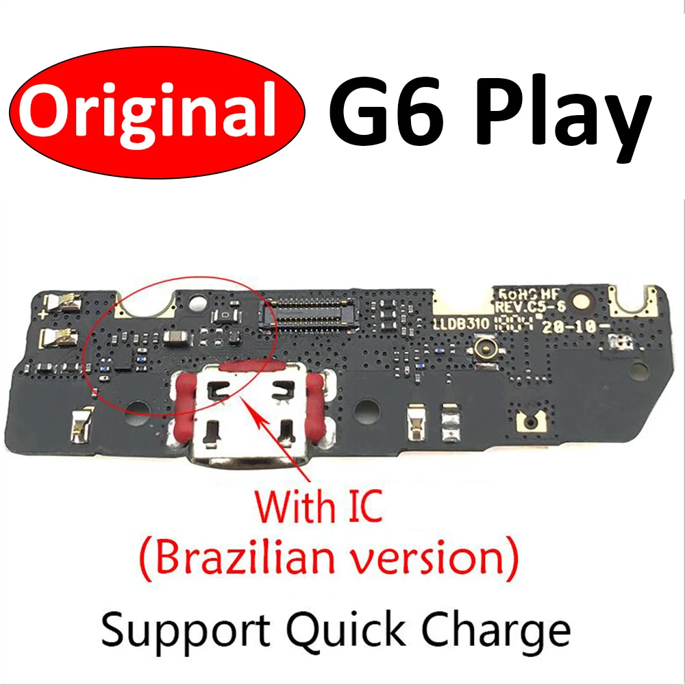 

10Pcs Original USB Dock Connector Charging Port Flex Cable For Motorola moto G6 play USB Charger Plug Flex Cable Repair Parts