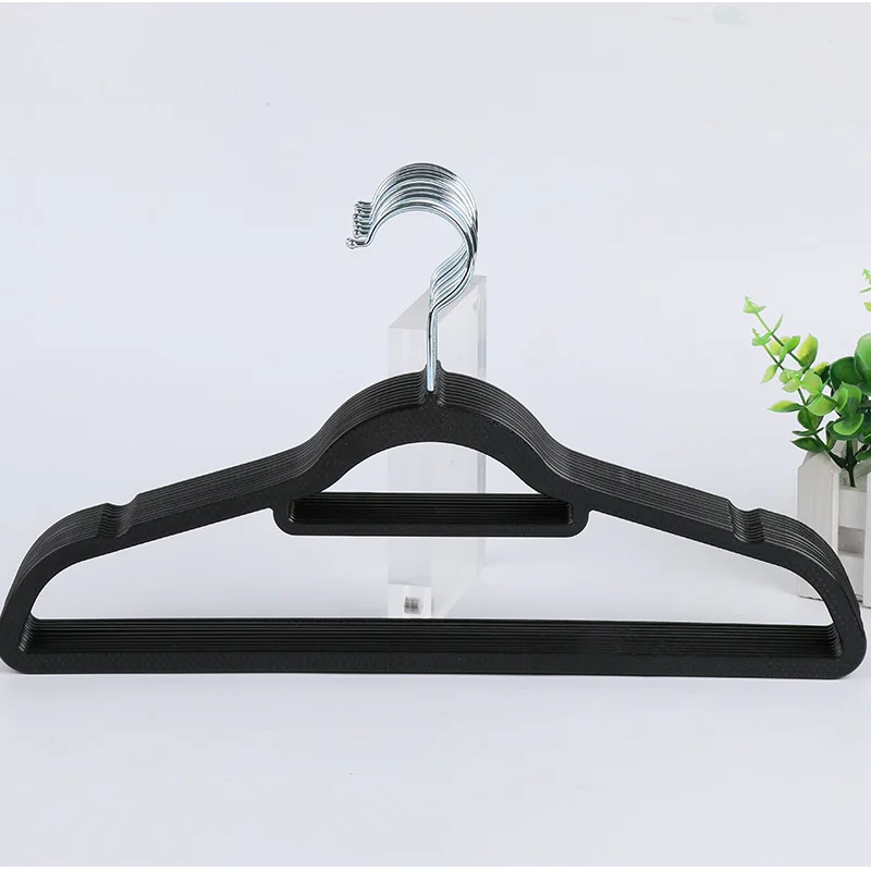 

Упаковка из 10 черных пластиковых вешалков для взрослых, белые вешалки для одежды, идеально подходят для повседневного стандартного использ...