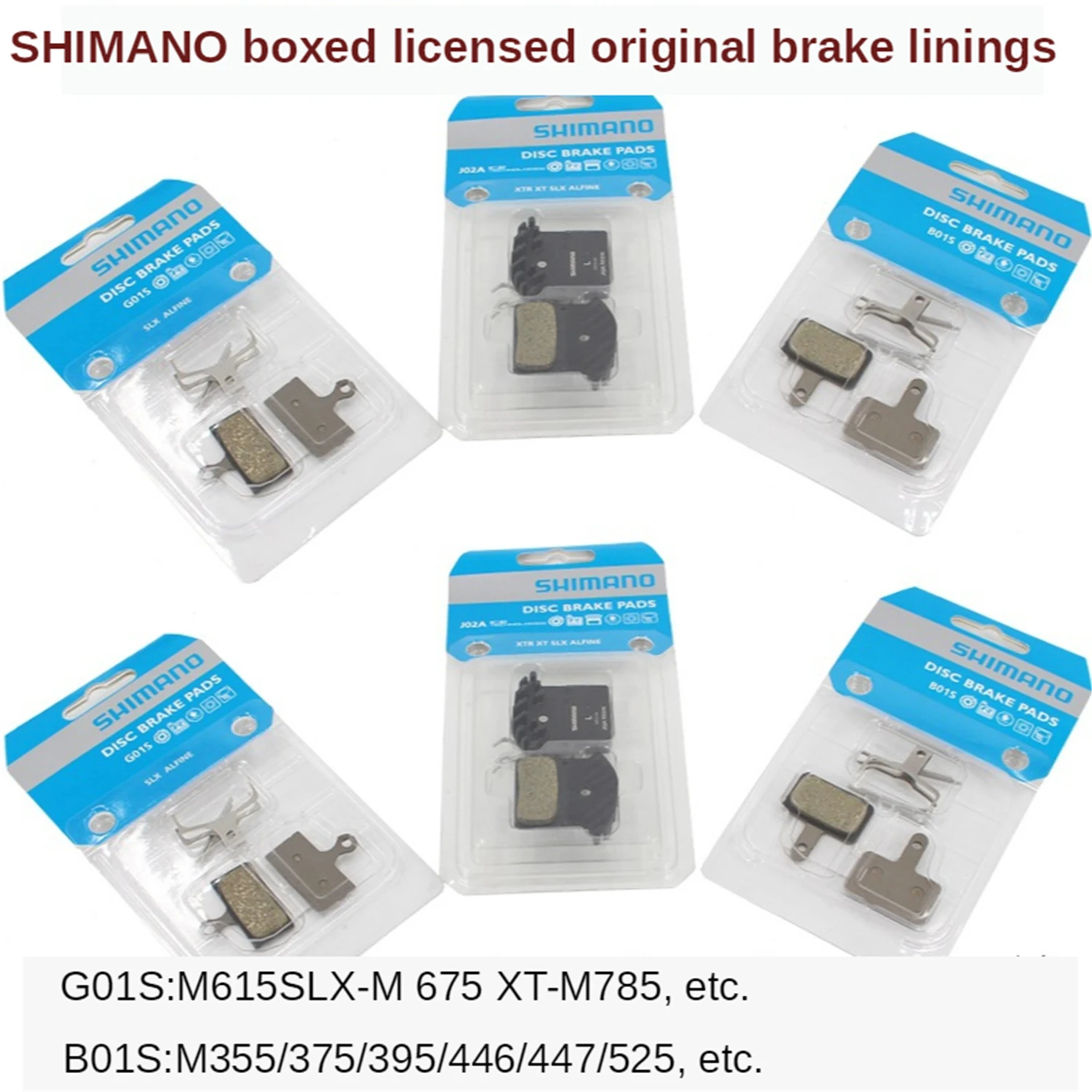 

Box Shimano M315 M446 B01s to Make M447 Disc Brake M615 XT Brake Pad SHIMANO/ Shimano B01S G01S J02A G01s Bicycle Brake Skin