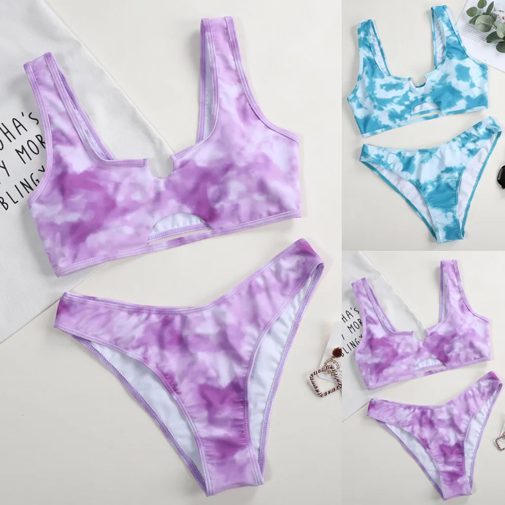 

SAGACE Sexy High Cut Bikini Woman Swimsuit Brazilian Bikini Mujer 2020 Bath Suit Swimwear Women Summer Beachwear Biquini