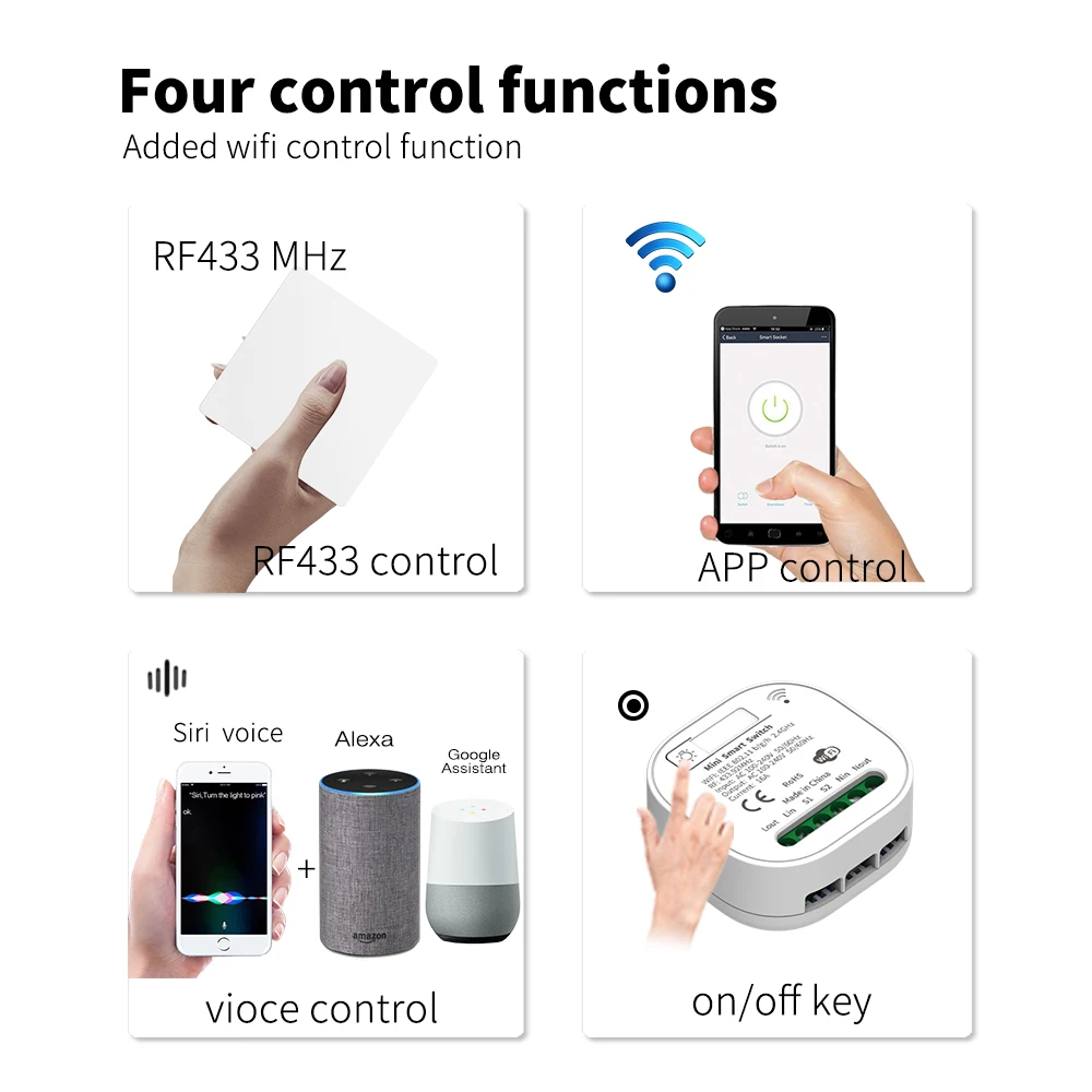 Мини-контроллер WGHINE 16 А с поддержкой Wi-Fi и таймером | Обустройство дома