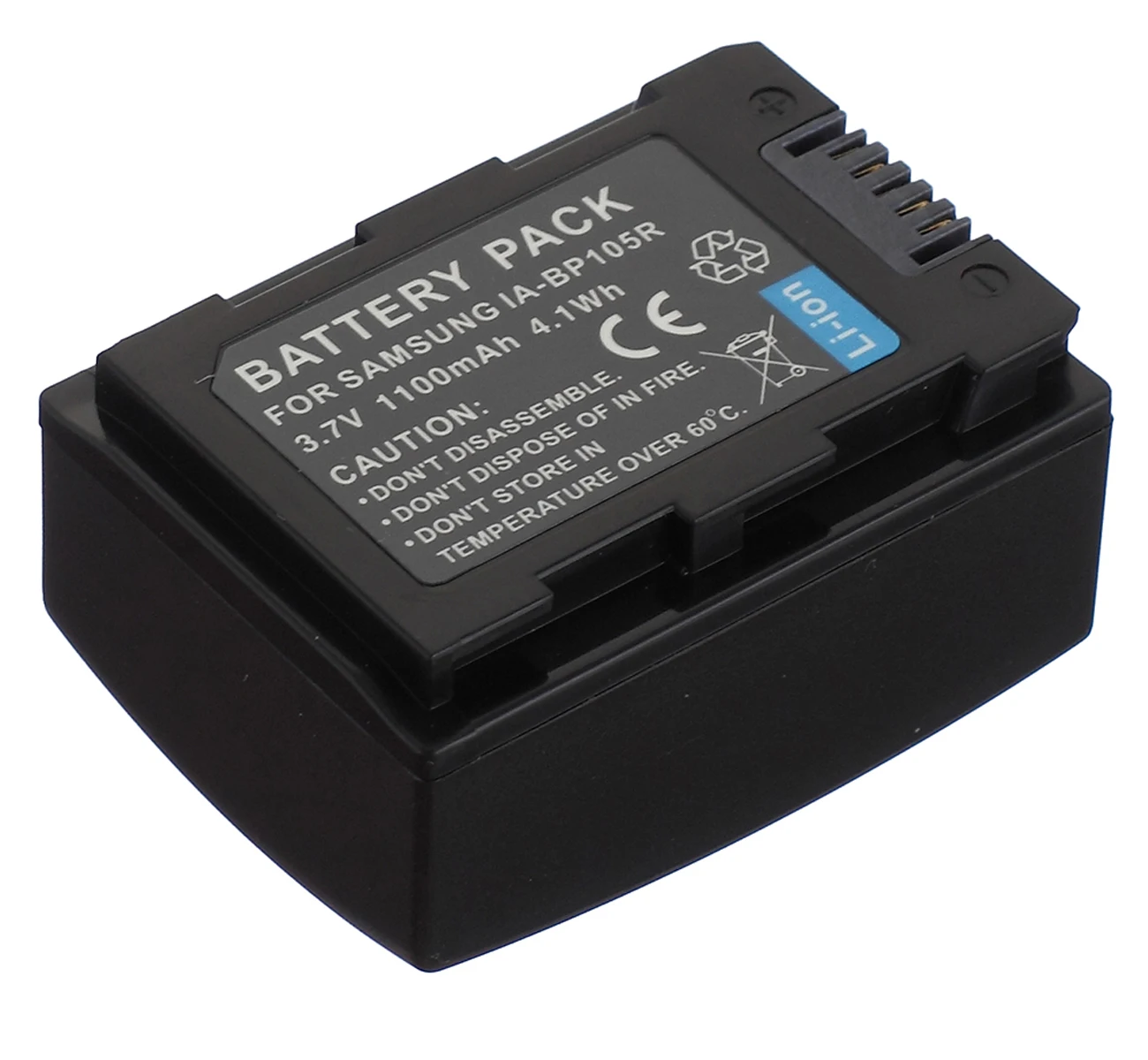 

Battery Pack for Samsung HMX-H300BN, HMX-H300SP, HMX-H300, HMX-H303, HMX-H304, HMX-H305, HMX-H320, HMX-H400, HMX-H405 Camcorder
