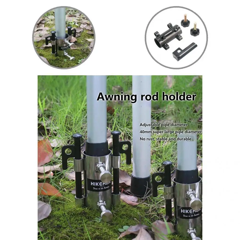 

Устойчивый практичный съемный стержень для палатки фиксированная трубка хороший захват держатель стержня палатки ветрозащитный для улицы