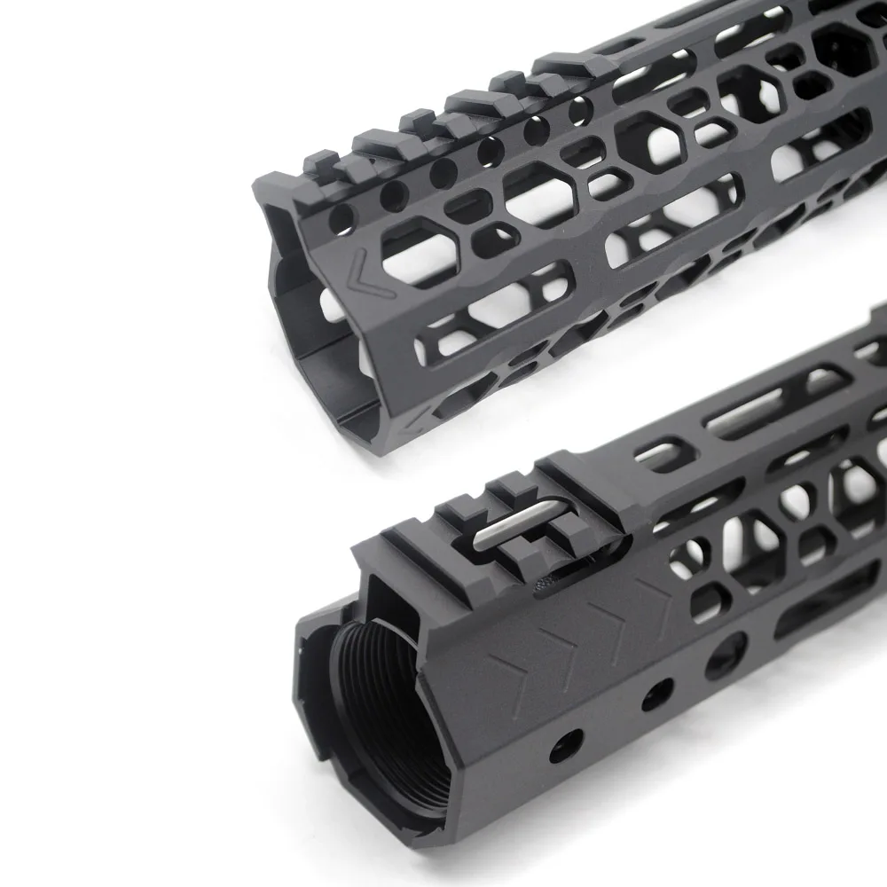 Aplus уникальный дизайн Сверхлегкий 7 дюймов M-lok Handguard реечное трубчатое цевье Пикатинни крепление системы подходит. 223/5. 56/AR-15_Black/красный/Загар