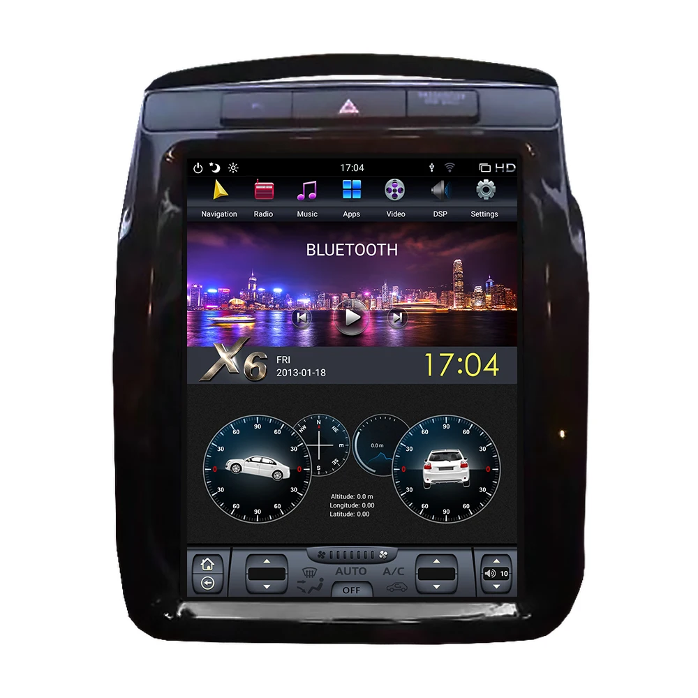 Автомагнитола на Android с вертикальным экраном для Volkswagen Touareg 2010-2017 мультимедийный