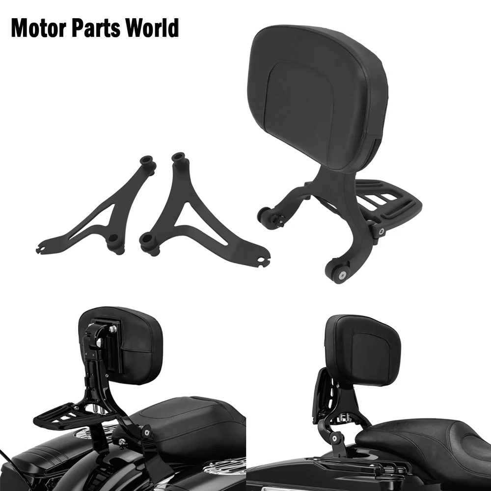 

Motorcycle Sissy bar & Seat Multi Purpose Adjustable Driver Backrest Black For Indian Scout 15-18 Hard Bag Chieftain 2015-2019