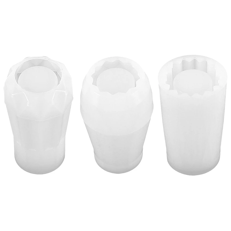 

DIY Crystal Epoxy Mold, Round, Rhombus, Vase Decoration Storage Resin Silicone Mold