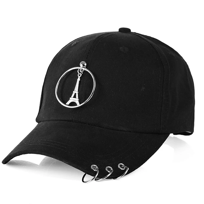 Бейсболка унисекс в стиле хип-хоп Регулируемая Кепка с кольцом-Головные уборы