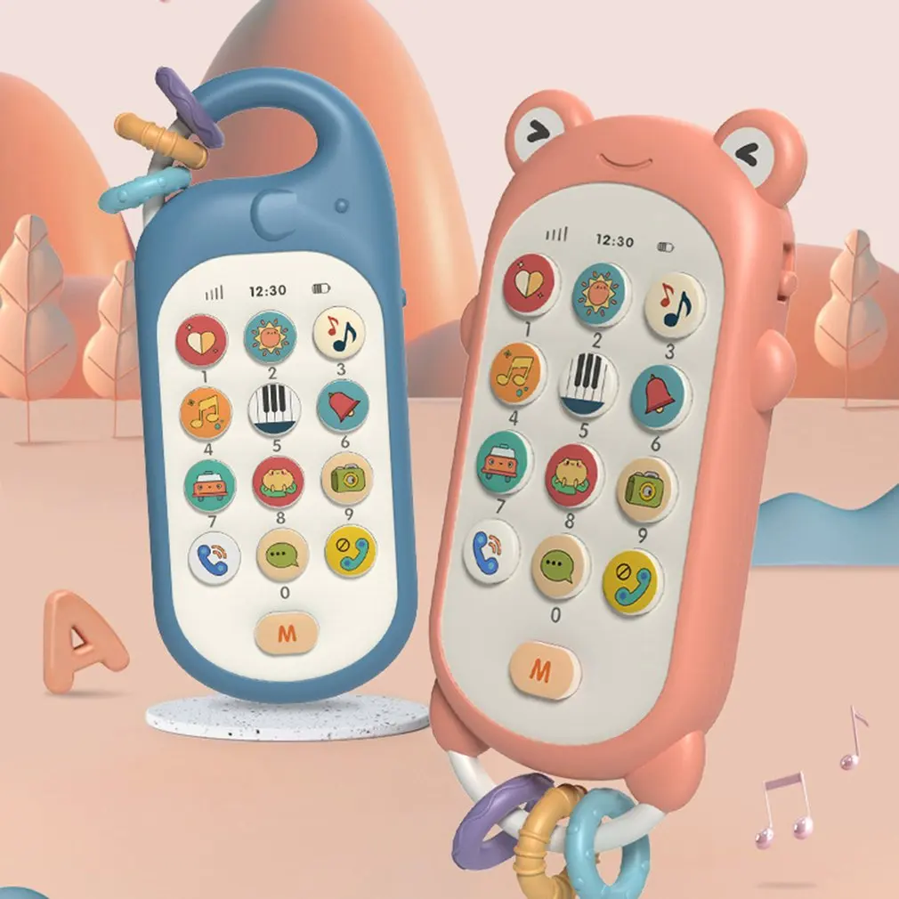 

Новинка 2021, детская музыкальная игрушка, милая имитация, двуязычная головоломка для телефона, игрушка для раннего развития