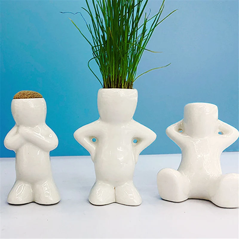 Горшечное растение трава плантатор мини-горшок украшение для стола дома |