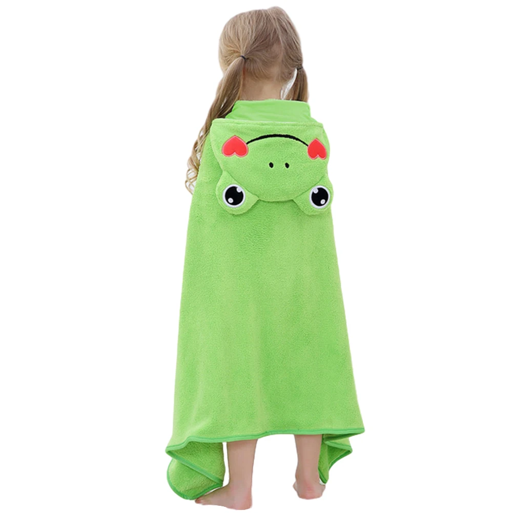 

Bath Bathrobe Animal Shape Cute Blanket Beach Large Washcloth Kids Baby Spa Shower Ultra Soft Water Absorbing Hooded Towel