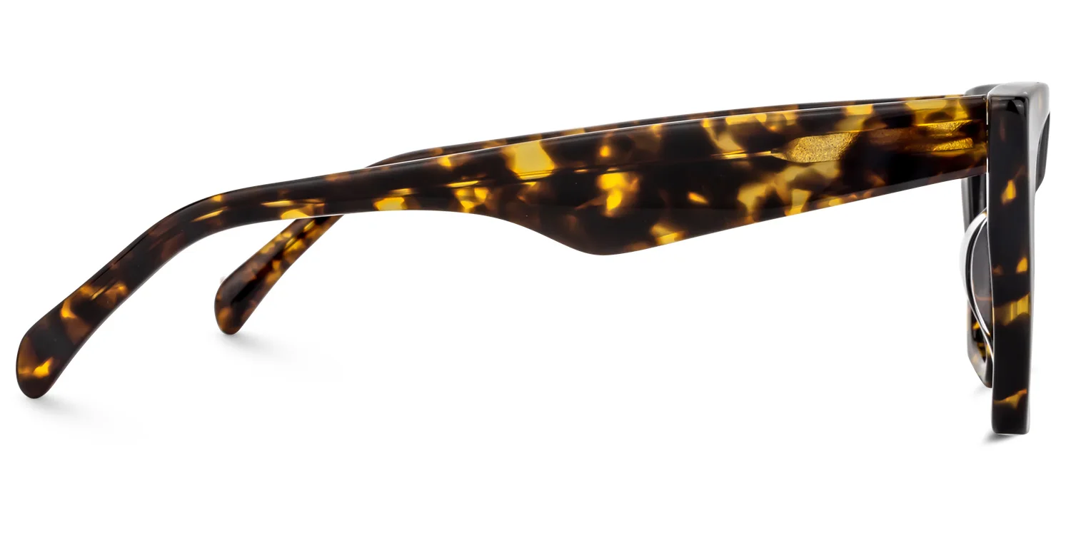 Zeelool Stylish Acetate Cat Eye Glasses Frame for Women with Non-prescription Clear Lens Cecile FP0662