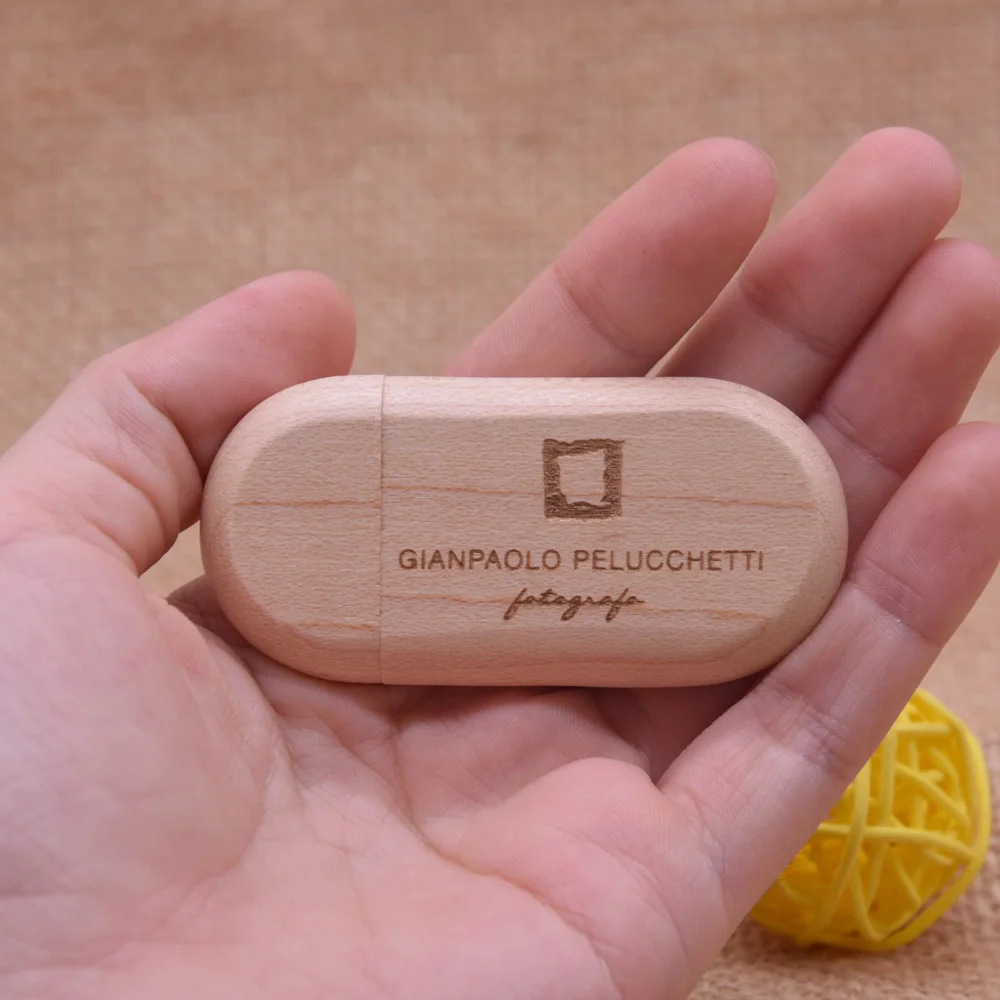 30pcslot creative wooden gift usb flash drive pendrive 2 0 pen drive 32gb 64gb 128gb memory stick card disk on key free logo free global shipping