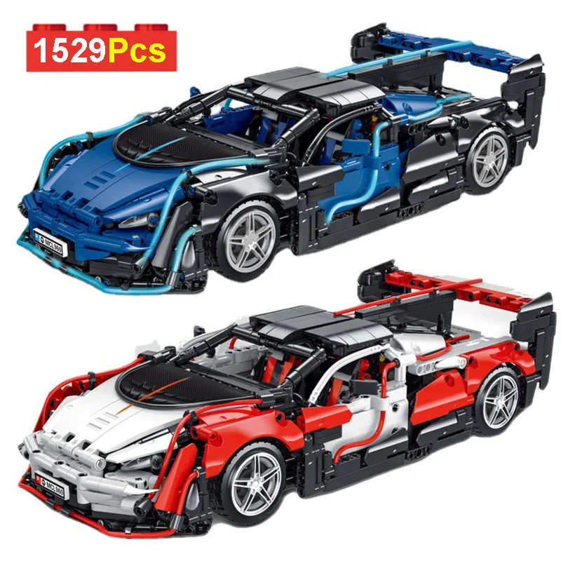 

1529pcs High-Tech Series Mclarened Sabre SuperCar Model Building Blocks City Racing Sport Vehicle Bricks Toys For Children Gifts