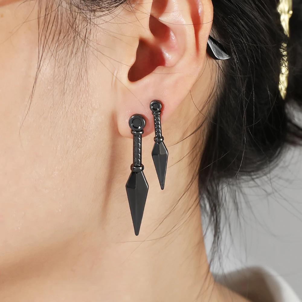 Популярные серьги из аниме кунай для женщин и мужчин подвески орочимару Конохи