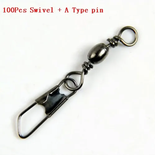 100 шт./упак. латунные Вертлюги рыболовные твердые кольца леска Соединитель с
