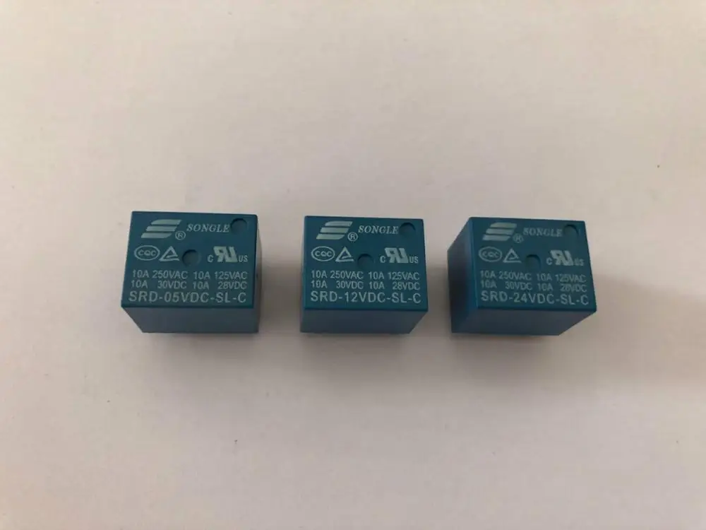 Реле SRD-05VDC-SL-C SRD-09VDC-SL-C SRD-12VDC-SL-C SRD-24VDC-SL-C 5V 9V 12V 24V 10A 250VAC 5PIN T73 | Строительство и ремонт