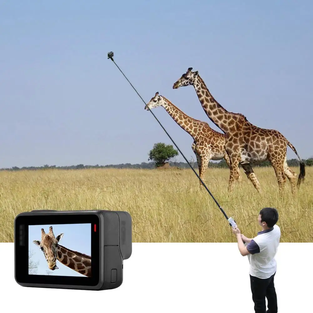 

Селфи-палка из углеродного волокна, 2,7 м, для экшн-камер GoPro YI SJCAM
