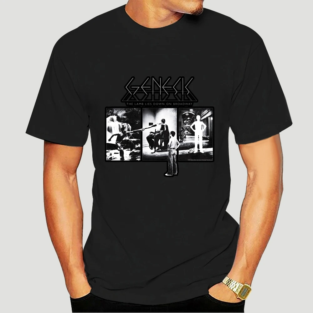 

Genesis Lamb Lies Down on Broadway T Shirt New Official T Shirt Men Tshirt