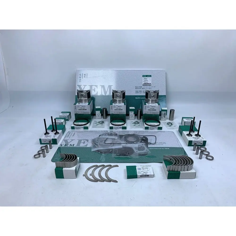New Aftermaket Engine Part 3TNE78 Overhual Gasket Kit With Cylinder Gaskets Set Piston Rings Bearing Valves For Yanmar